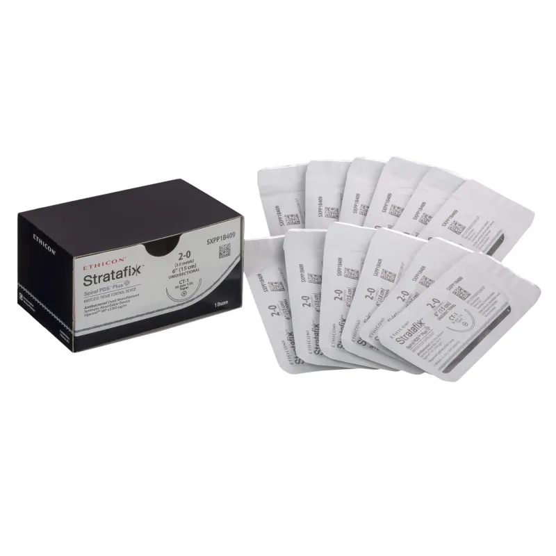 Ethicon Stratafix Spiral Monocryl Plus Sutures USP 4-0, 1/2 Circle Taper Point - SXMP1B435 -12 Foils