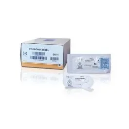 Ethicon Johnson - NW617 - Ethibond Sutures USP2-0, 1/2Circle Tapercut Double NW617 - 12 Foils Box