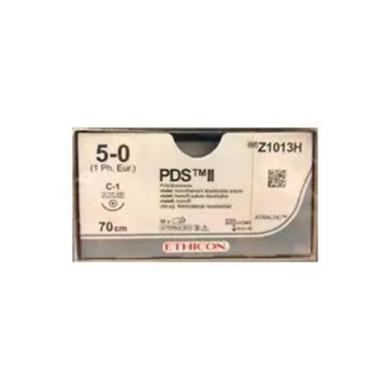 Ethicon Johnson - Z1013H - PDS II Sutures USP 5-0, 3/8 Circle Round Body - Z1013H - 36 Foils Box