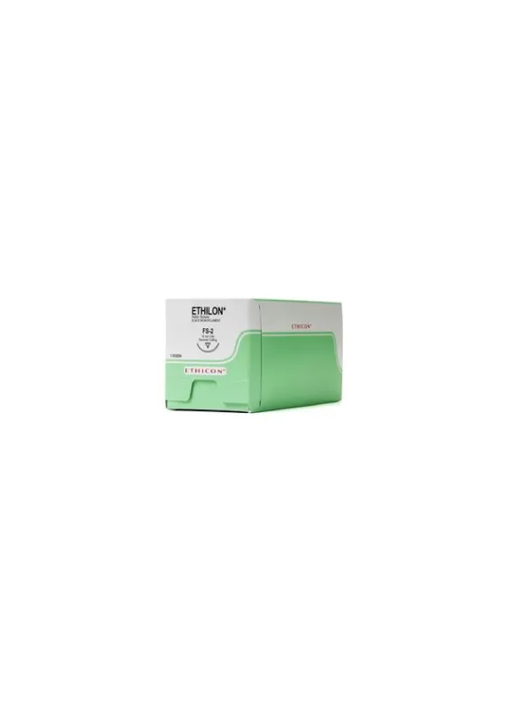 Ethicon Johnson - NW3313 - Ethilon Sutures USP 10-0, 3/8 Circle Round Body Micropoint Double NW3313 - 12 Foils Box