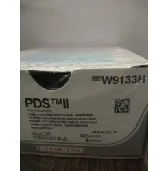 Ethicon Johnson - W9133H - PDS II Sutures USP 2-0, 1/2 Circle Round Body - W9133H - 36 Foils Box