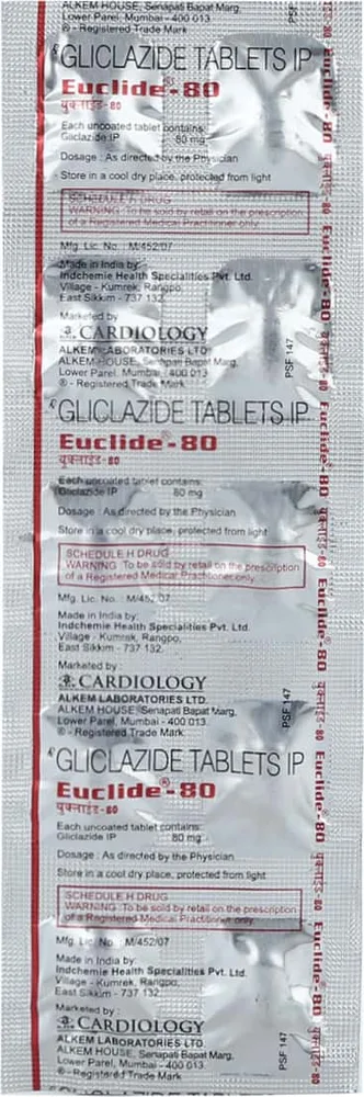 Euclide 80mg Strip Of 10 Tablets