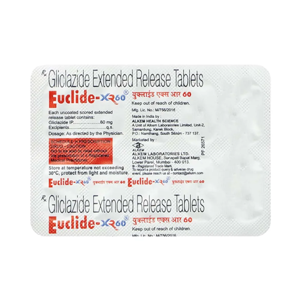 Euclide Xr 60mg Strip Of 10 Tablets