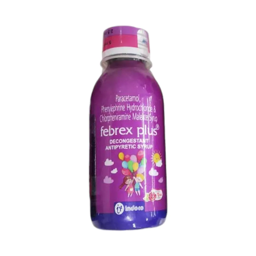 Febrex Plus Delicious Rose Flavour Bottle Of 60ml Syrup