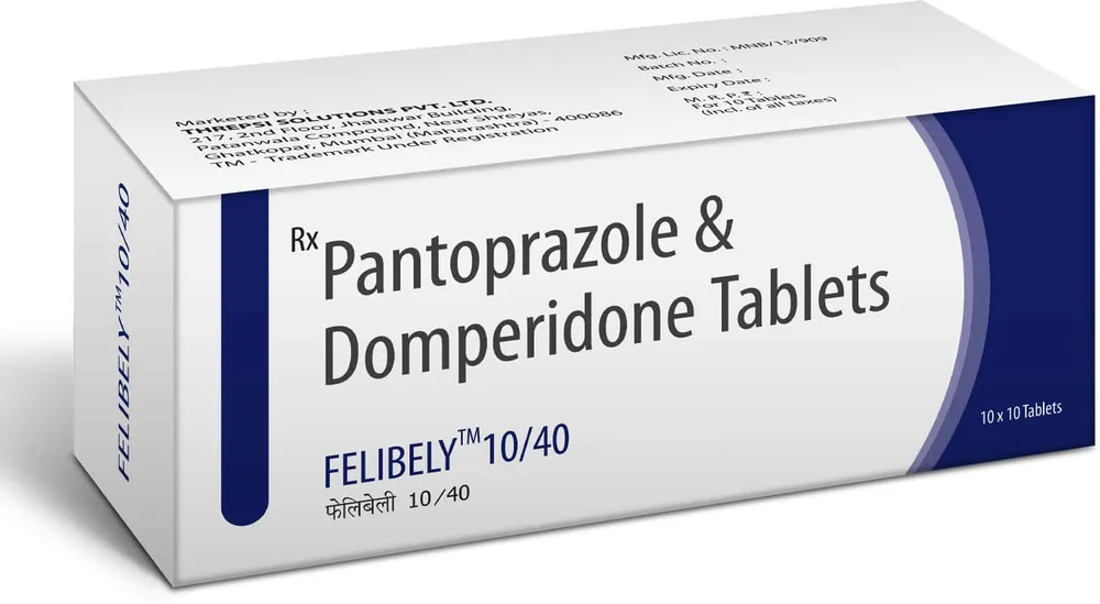 Felibely 10/40mg Strip Of 10 Tablets
