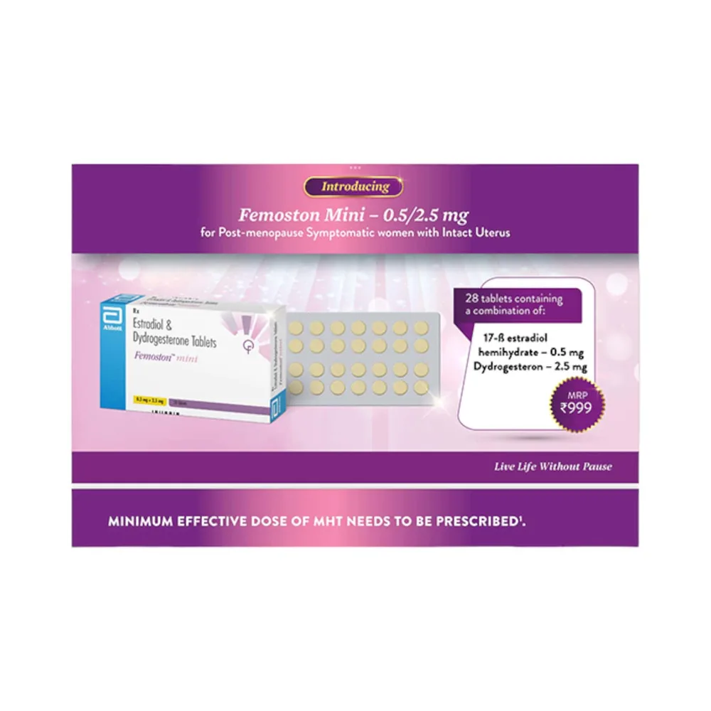 Femoston Mini 0.5/2.5mg Strip Of 28 Tablets
