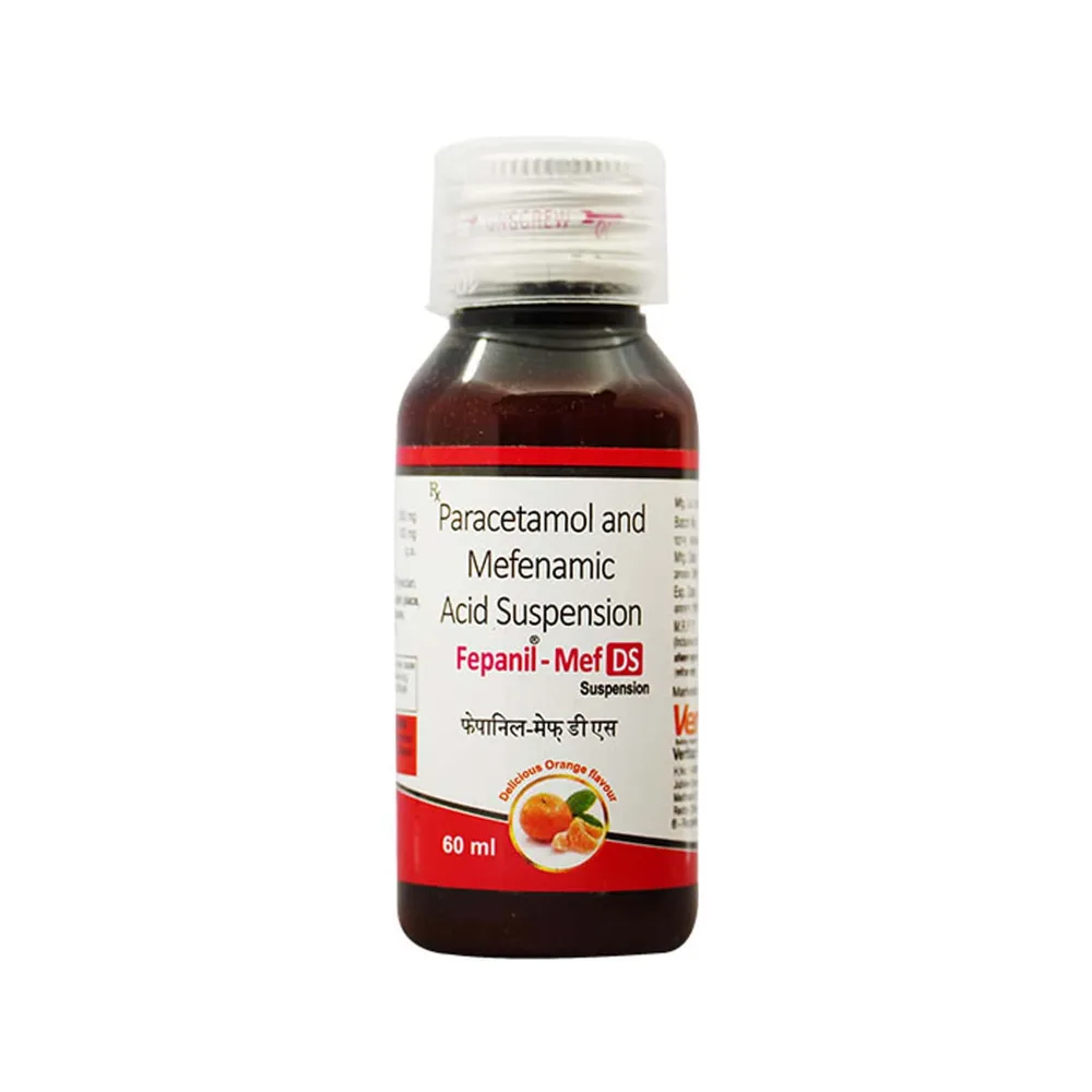 Fepanil Mef Ds Orange Flavour Bottle Of 60ml Suspension