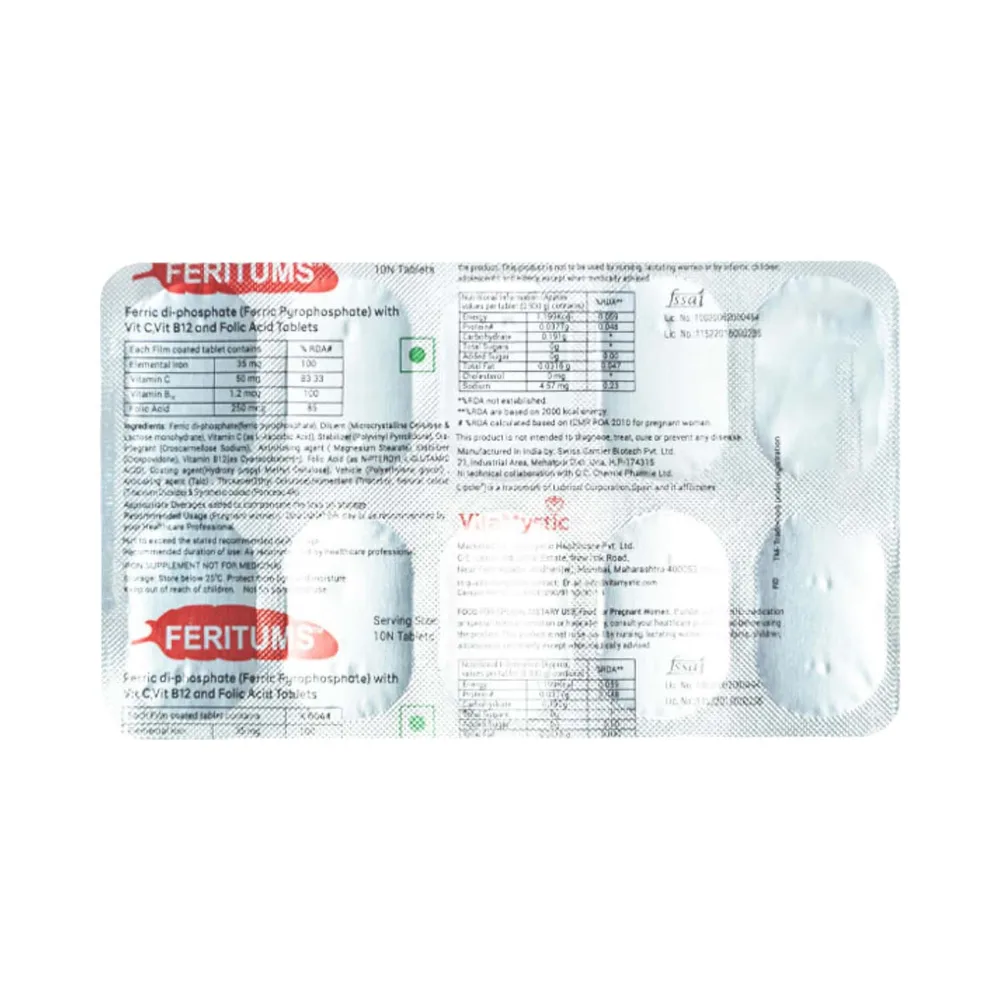 Feritums Strip Of 10 Tablets