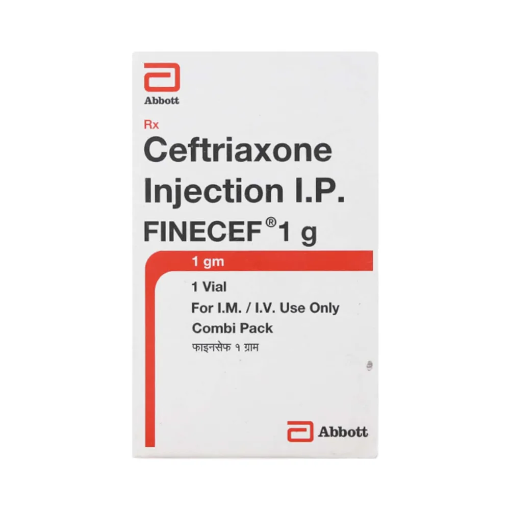 Finecef 1gm Dry Vial Of 1 Powder For Injection