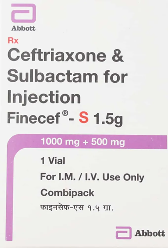 Finecef S 1.5gm Dry Vial Of 1 Powder For Injection