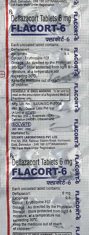 Flacort 6mg Strip Of 10 Tablets