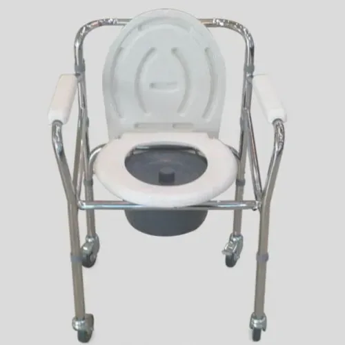 Flamingo Classic Commode Chair With Wheel