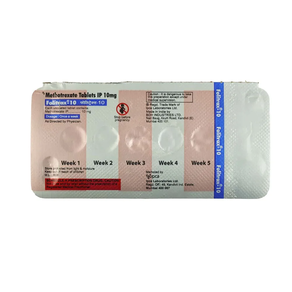 Folitrax 10mg Strip Of 5 Tablets