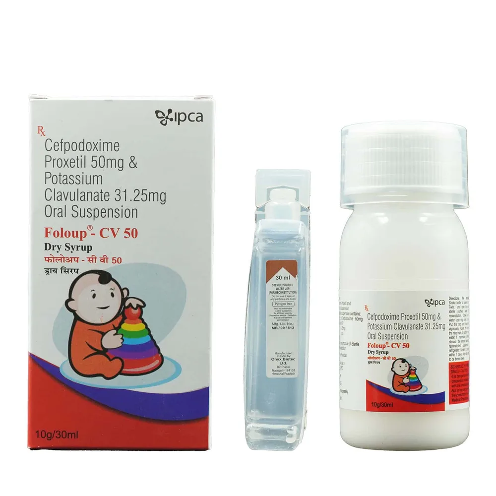 Foloup Cv 50mg Bottle Of 30ml Dry Syrup