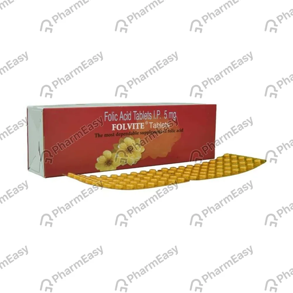 Folvite 5mg Strip Of 30 Tablets