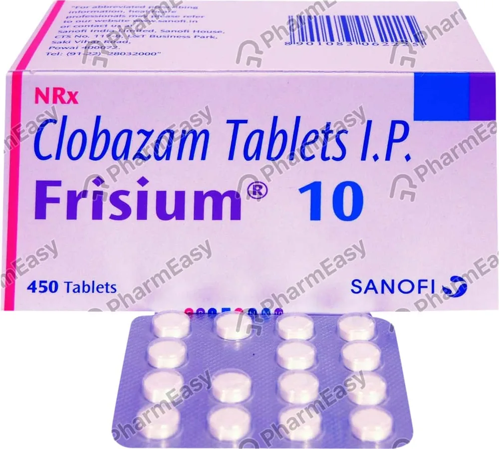 Frisium 10mg Strip Of 15 Tablets
