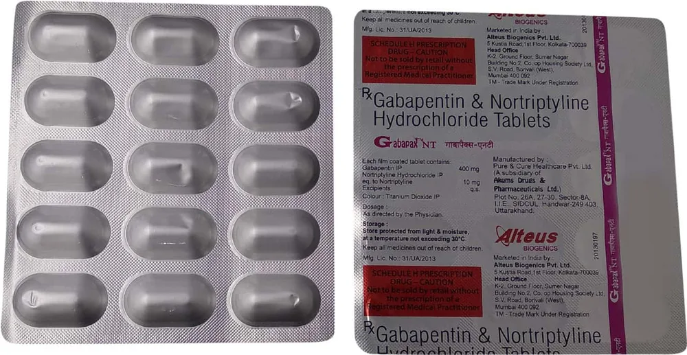Gabapax Nt 400mg Strip Of 15 Tablets