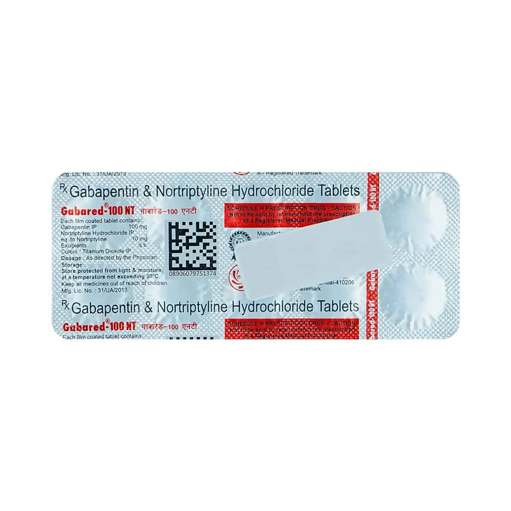 Gabared Nt 100mg Strip Of 10 Tablets