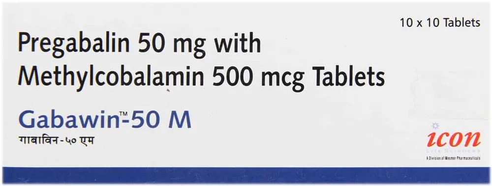 Gabawin M 50mg Strip Of 10 Tablets