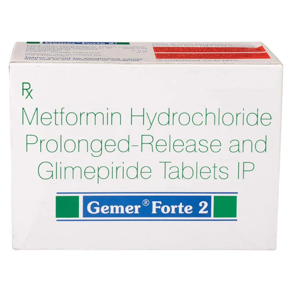 Gemer Forte 2mg Strip Of 10 Tablets