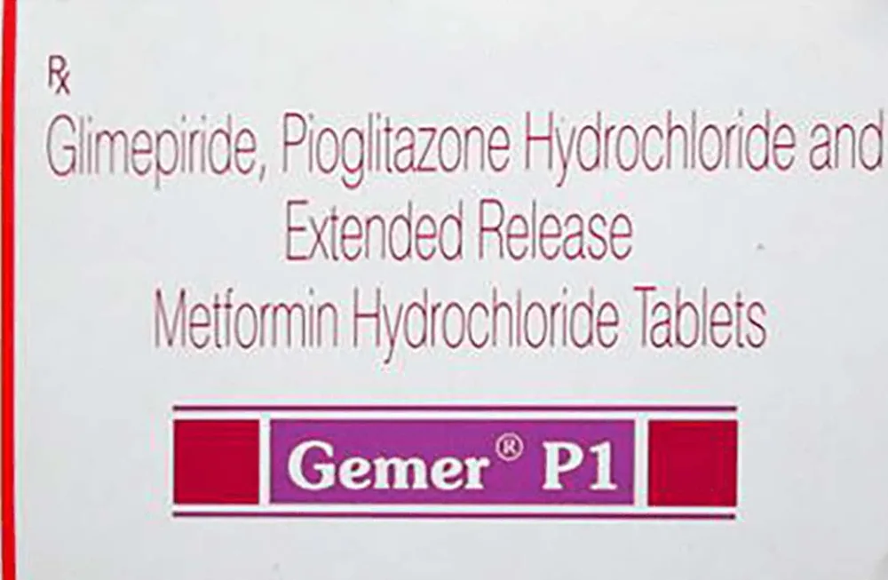 Gemer P 1mg Strip Of 10 Tablets