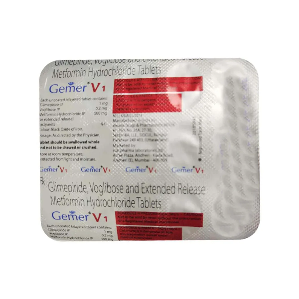 Gemer V 1mg Strip Of 15 Tablets