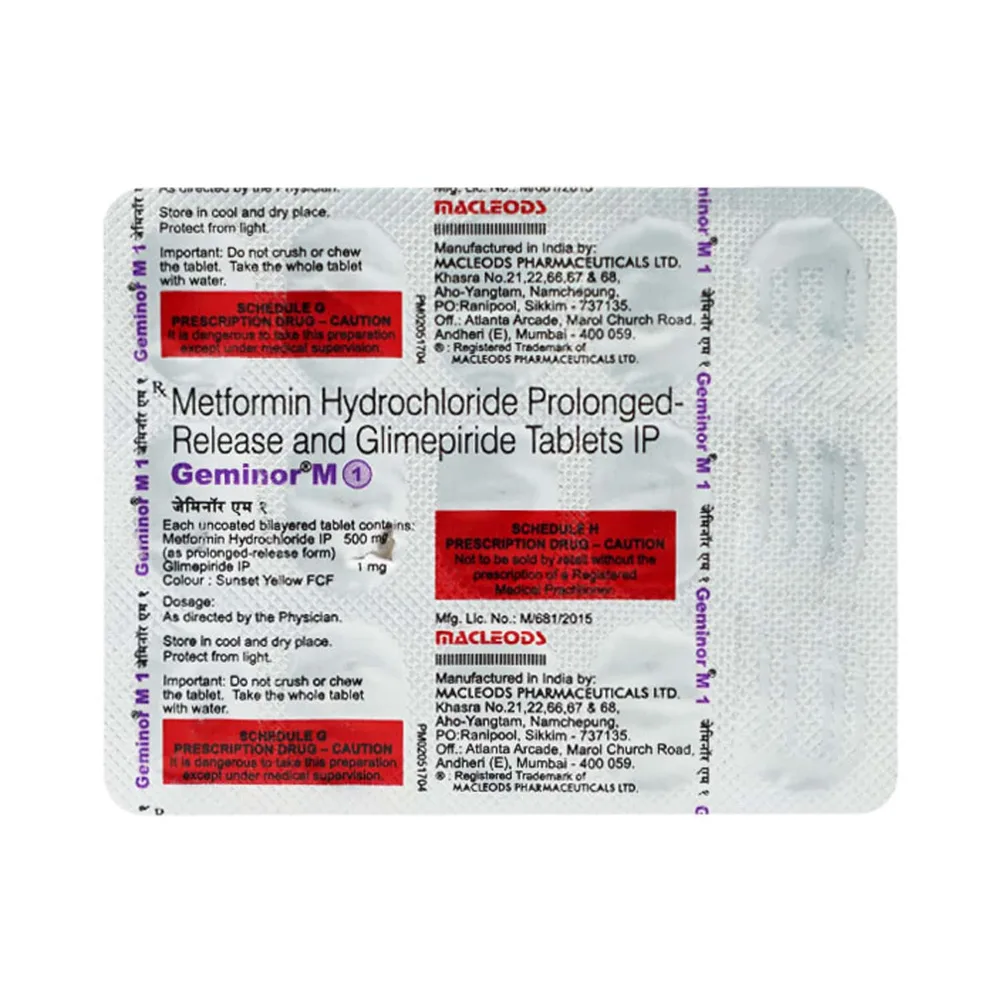 Geminor M 4mg Strip Of 15 Tablets