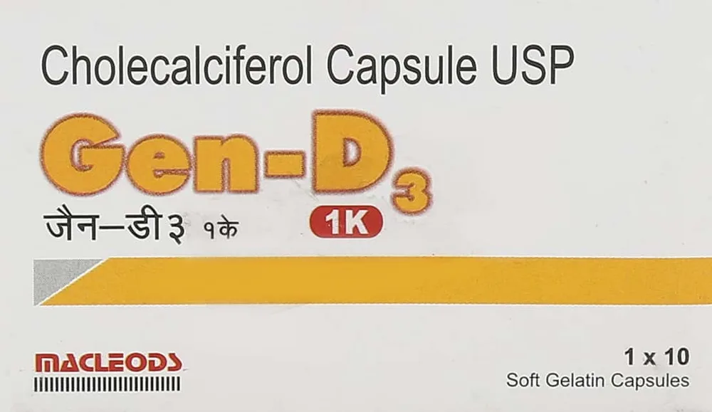 Gen D3 1k Sofgels