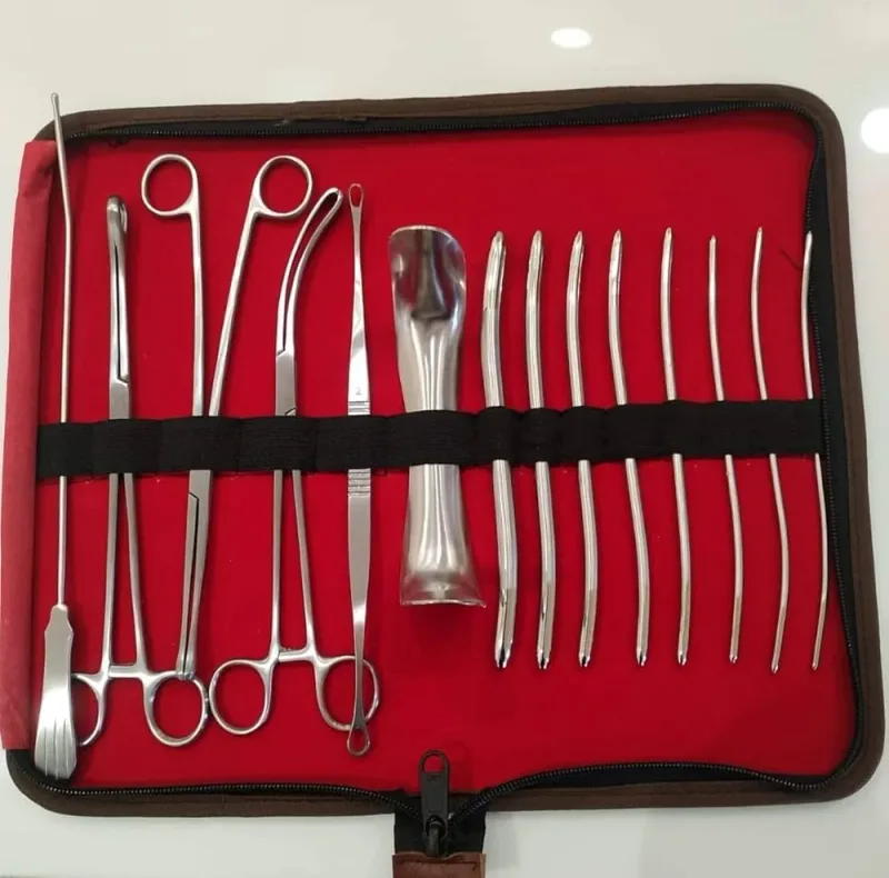 DNC Instruments Kit for Gynecology - RUSTPROOF