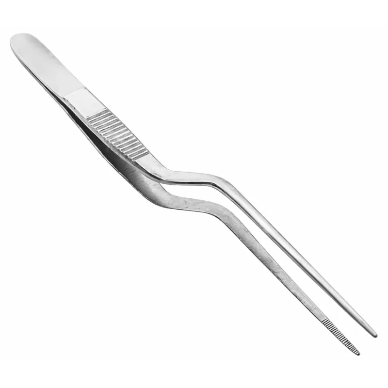 Surgical Stainless Steel bayonet forceps tooth  ( 8 Inch )
