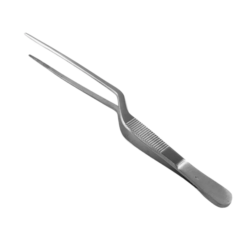 Surgical Stainless Steel Bayonet forceps 8 Inch -Premium Quality