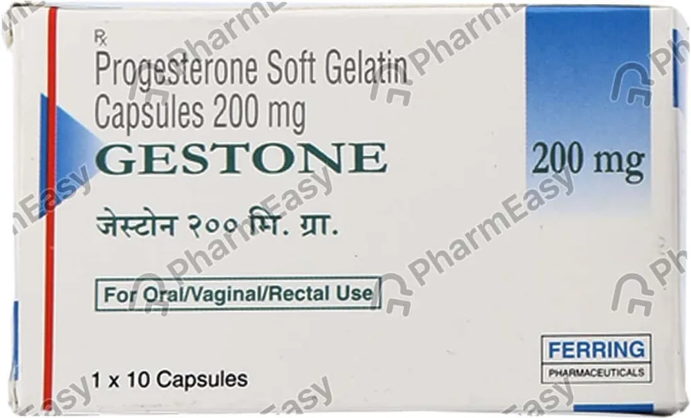 Gestone 200mg Strip Of 10 Capsules