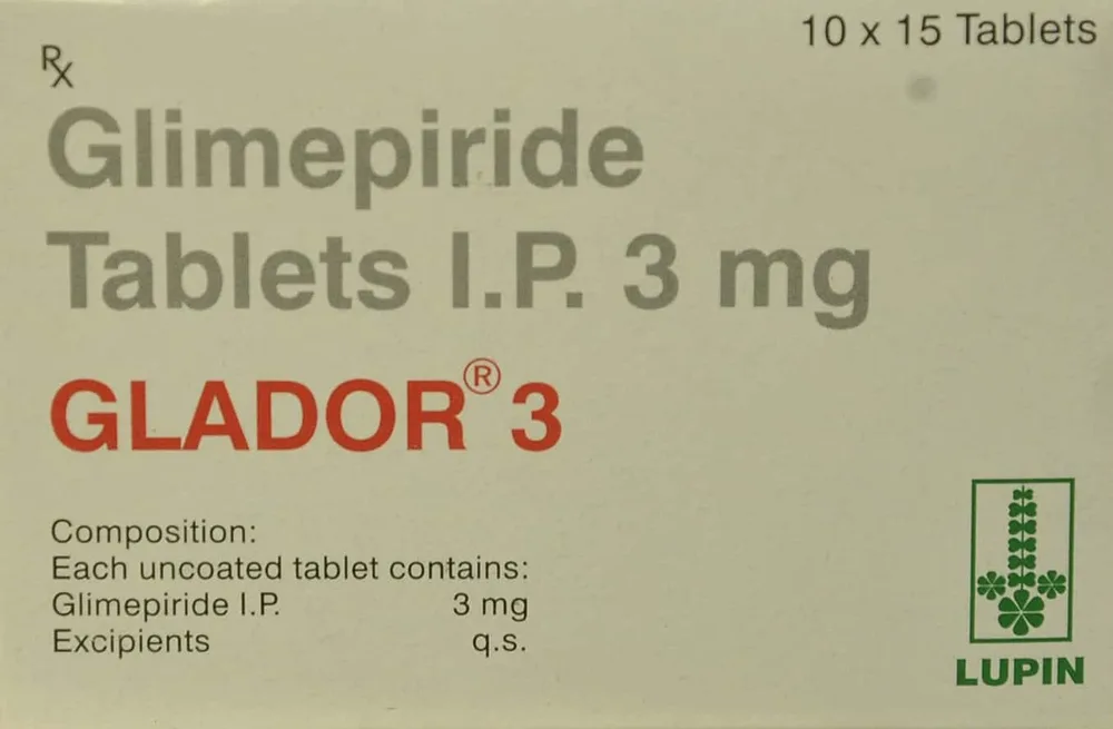 Glador 3mg Strip Of 15 Tablets