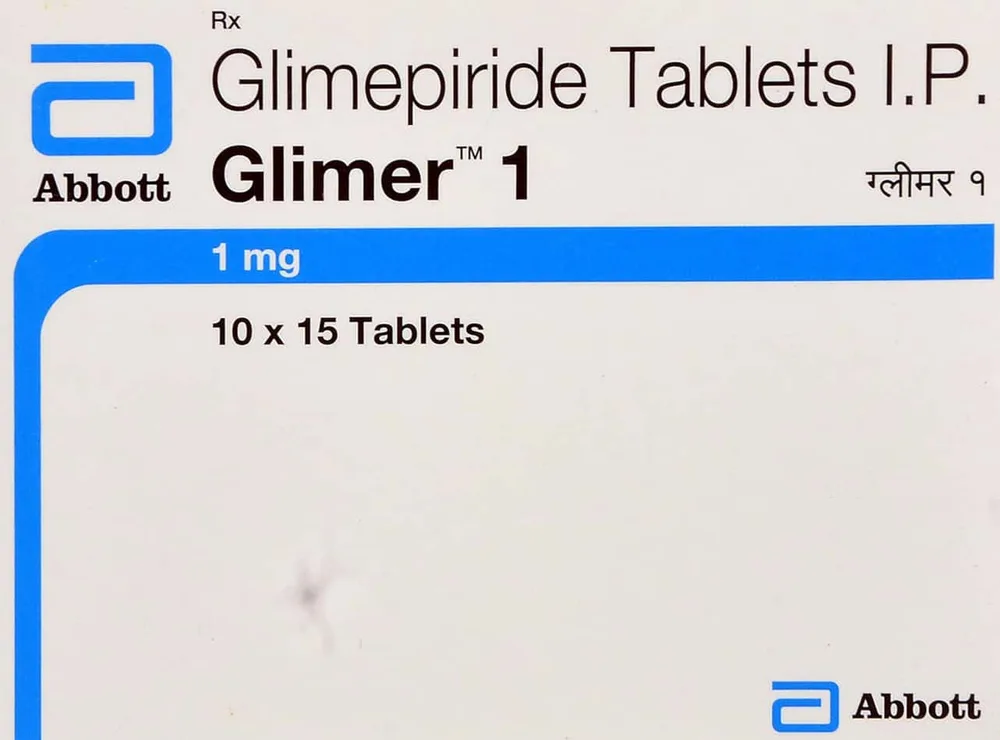 Glimer 1mg Strip Of 15 Tablets