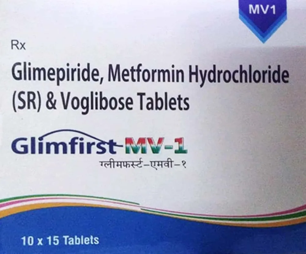 Glimfirst Mv 1mg Strip Of 15 Tablets