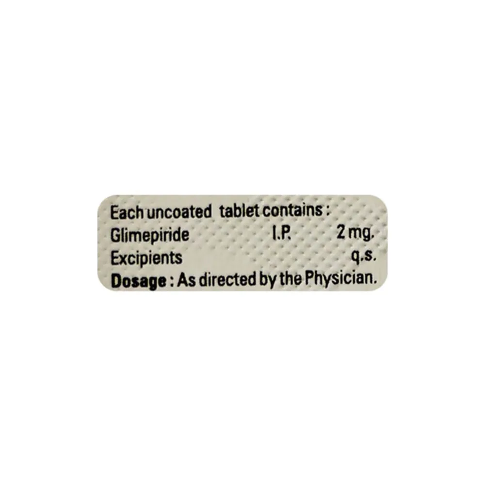 Glimicer 2mg Strip Of 10 Tablets