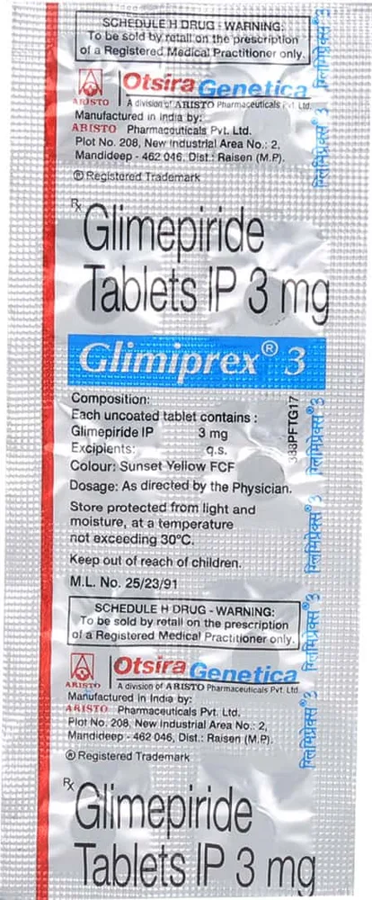 Glimiprex 3mg Strip Of 10 Tablets