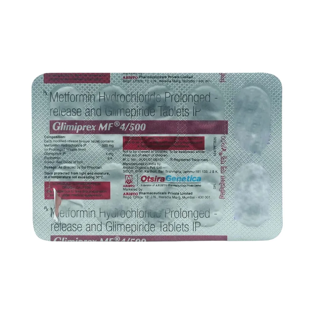 Glimiprex Mf 4/500mg Strip Of 10 Tablets