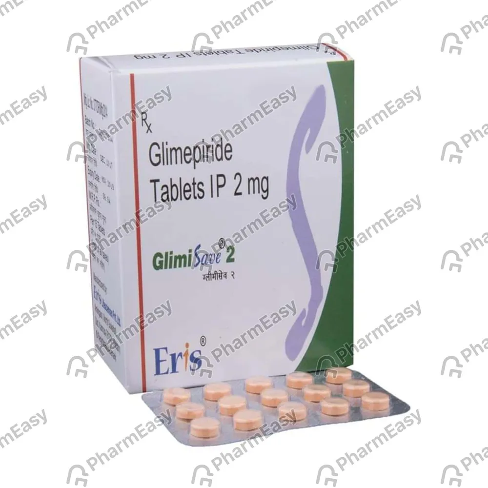Glimisave 2mg Strip Of 10 Tablets