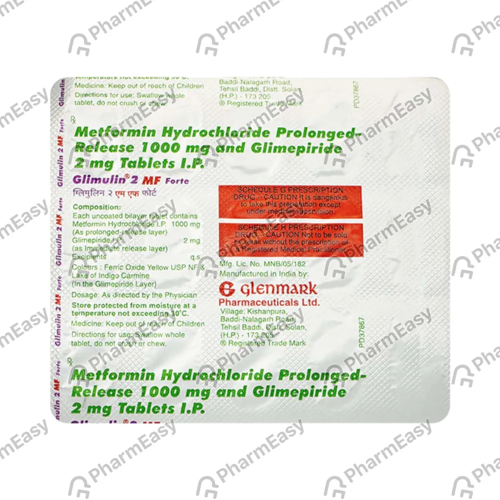 Glimulin 2mf Forte Tablets