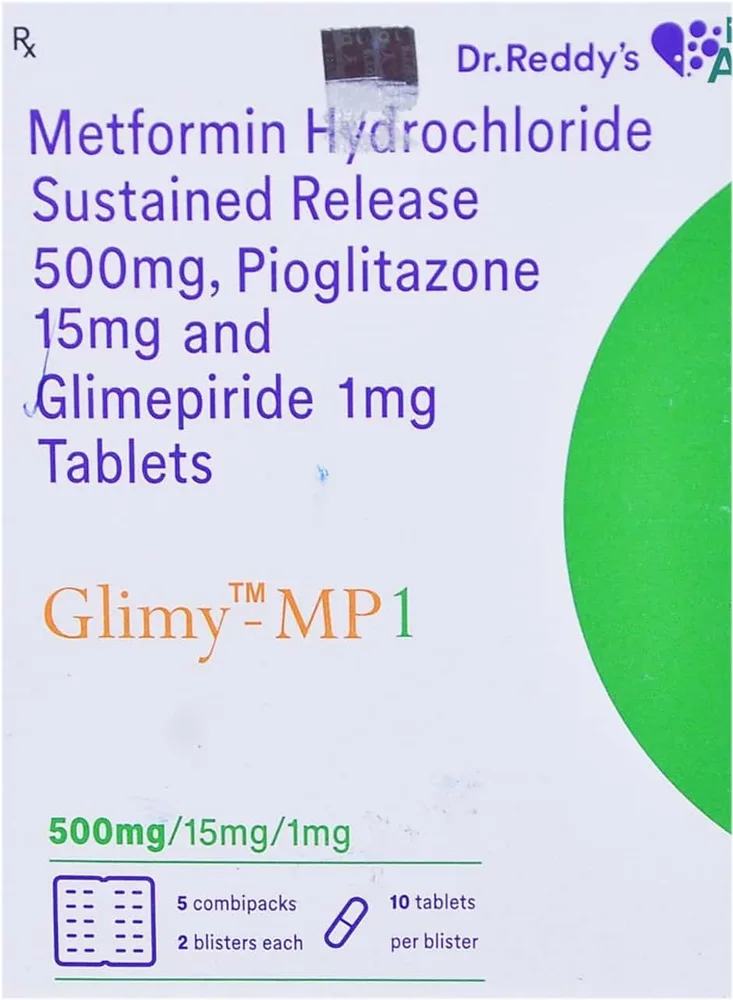 Glimy Mp1 Strip Of 10 Tablets