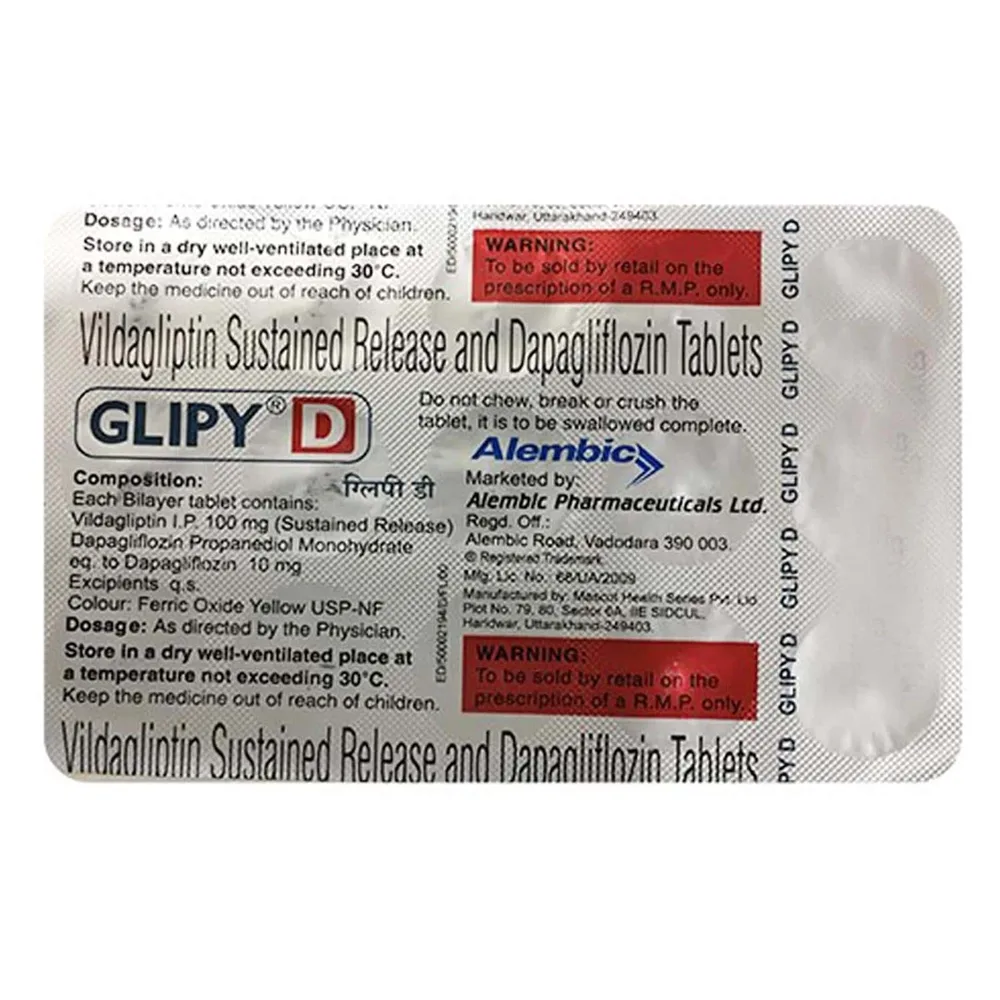 Glipy D Strip Of 15 Tablets