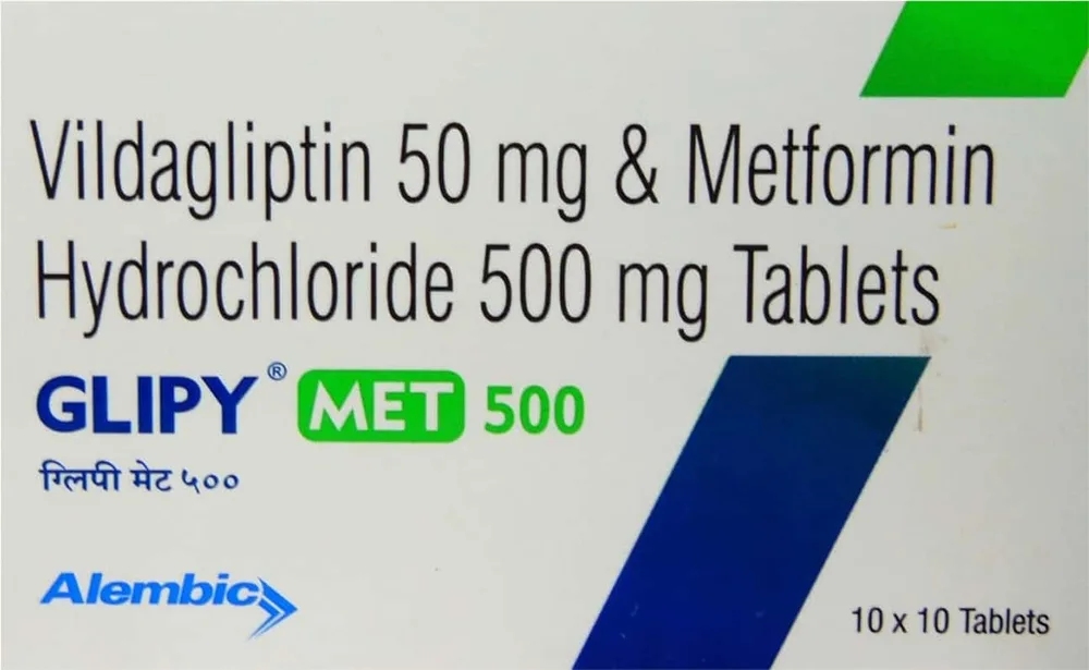 Glipy Met 500mg Sr Strip Of 10 Tablets
