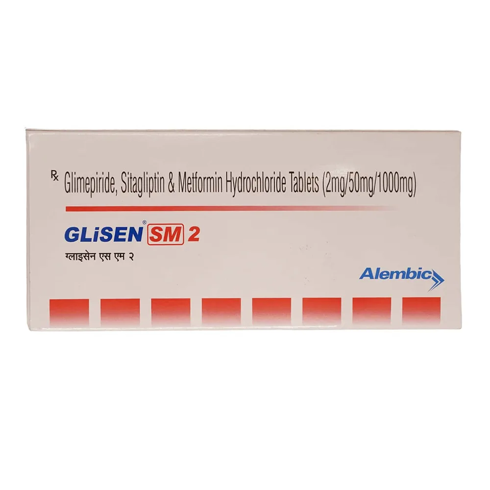 Glisen Sm 2mg Strip Of 15 Tablets