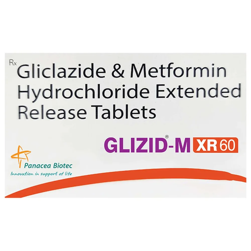 Glizid M Xr 60mg Strip Of 10 Tablets