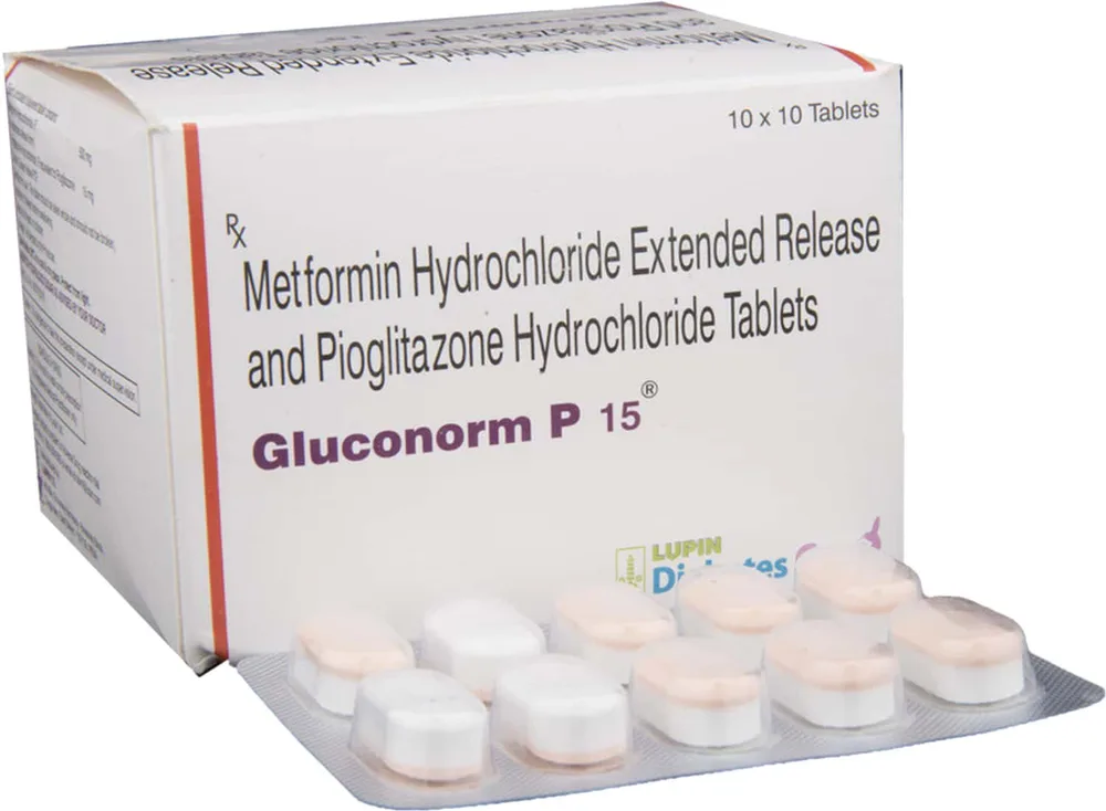 Gluconorm P 15mg Strip Of 10 Tablets
