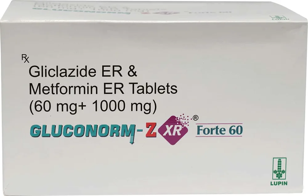 Gluconorm Zxr Forte 60 Strip Of 10 Tablets