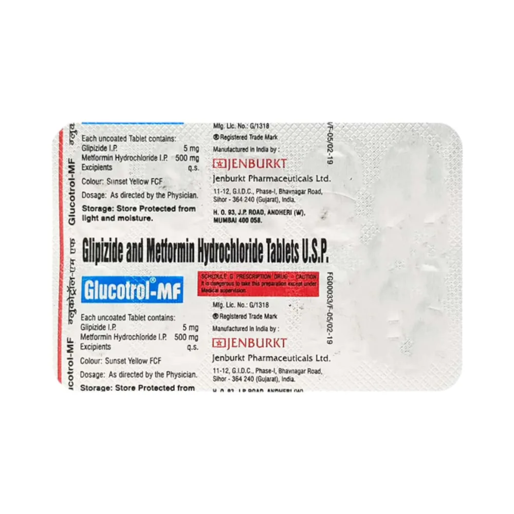 Glucotrol Mf Strip Of 10 Tablets