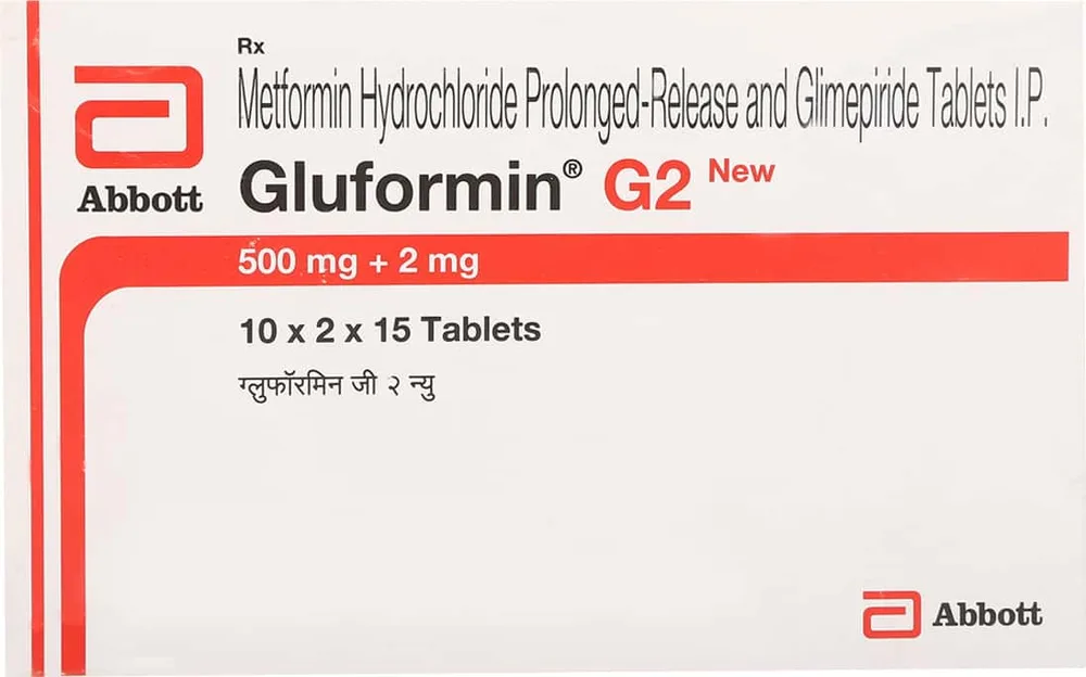Gluformin G 2mg New Strip Of 15 Tablets