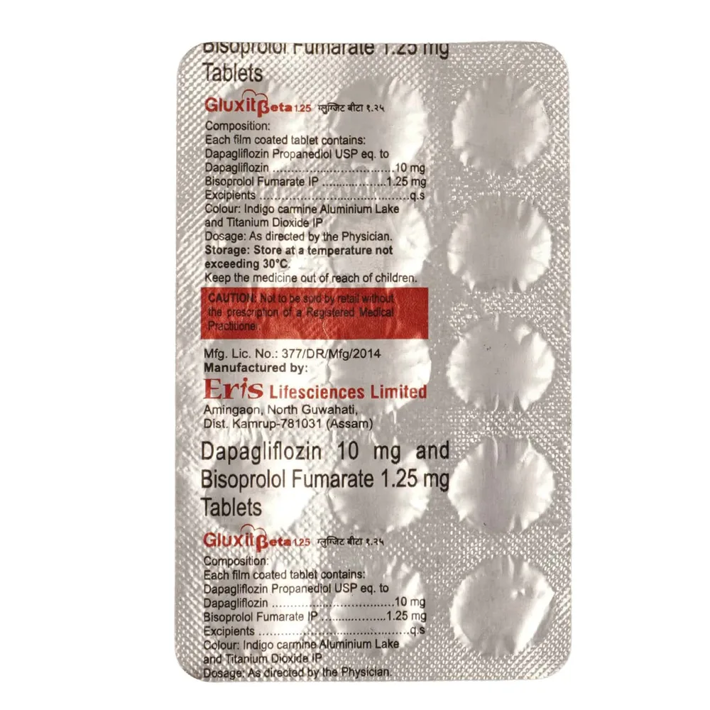 Gluxit Beta 1.25mg Strip Of 15 Tablets